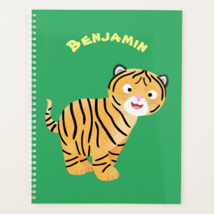 Caricature de petit tigre joyeux