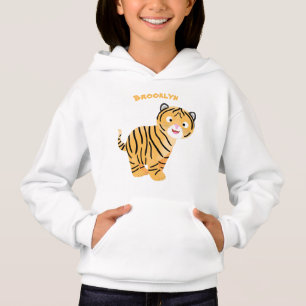 Caricature de petit tigre joyeux