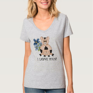 Caricature de Pig Lovers fun t-shirt