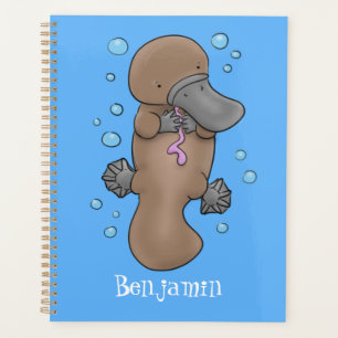 Caricature de platypus bébé très heureuse