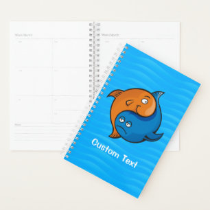 Caricature de poisson Yin Yang