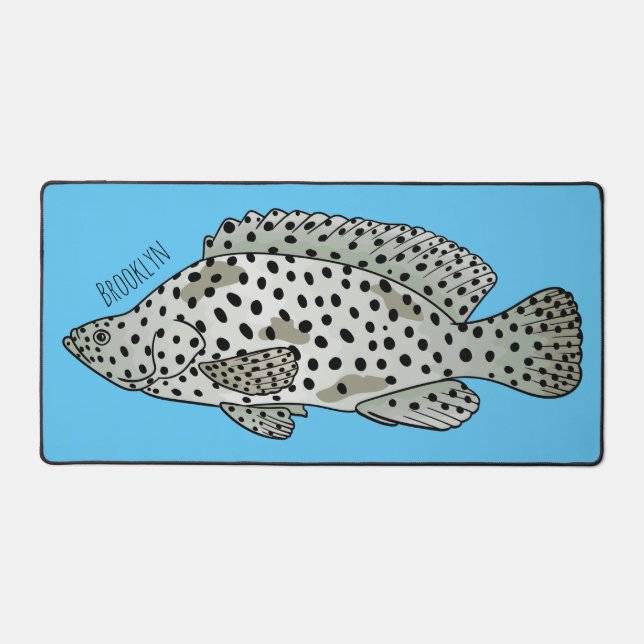 Caricature de poissons de mérou à bosse (Recto)