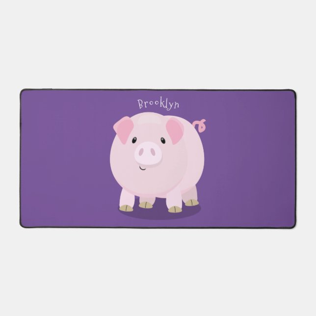 Caricature de porc mignon rose pot vendue (Recto)