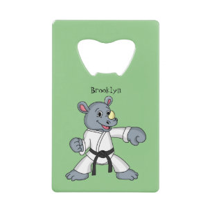 Caricature de rhino kung fu