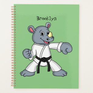 Caricature de rhino kung fu