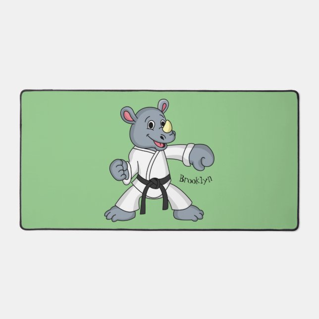 Caricature de rhino kung fu (Recto)