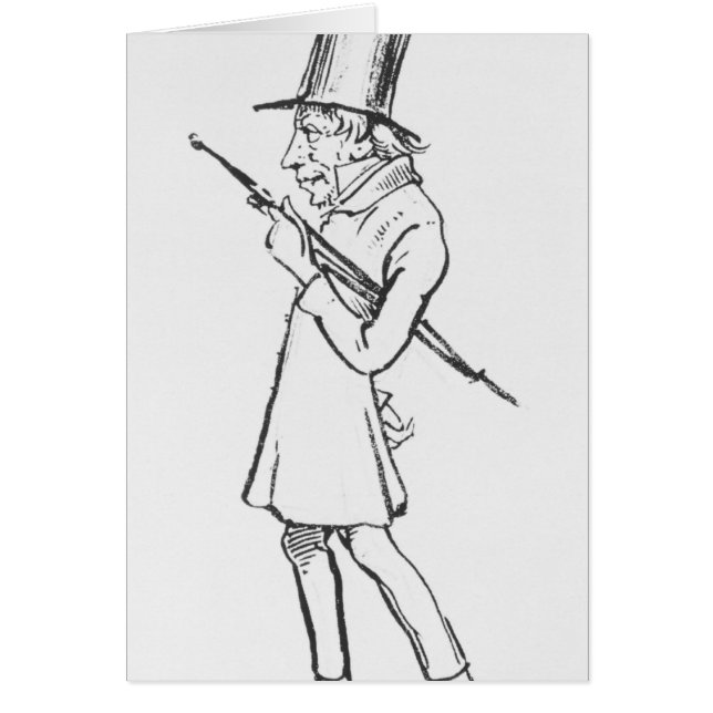 Caricature de Soren Aabye Kierkegaard (Devant)