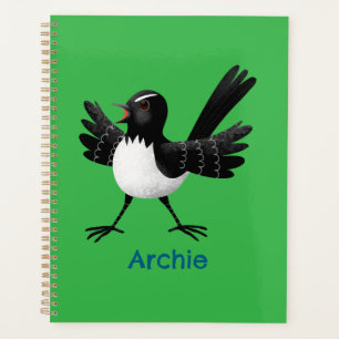 Caricature de Willie Wagtail australienne personna
