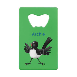 Caricature de Willie Wagtail australienne personna