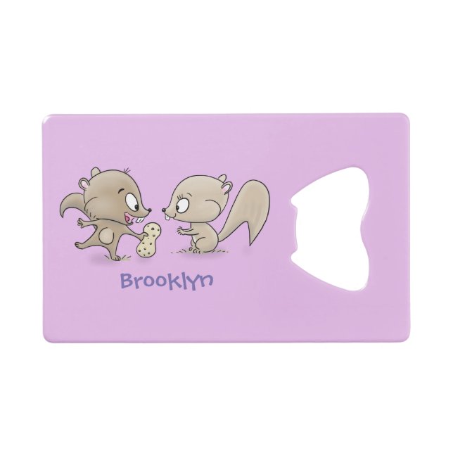 Caricature d'écureuils marrants (Devant (Horizontal))