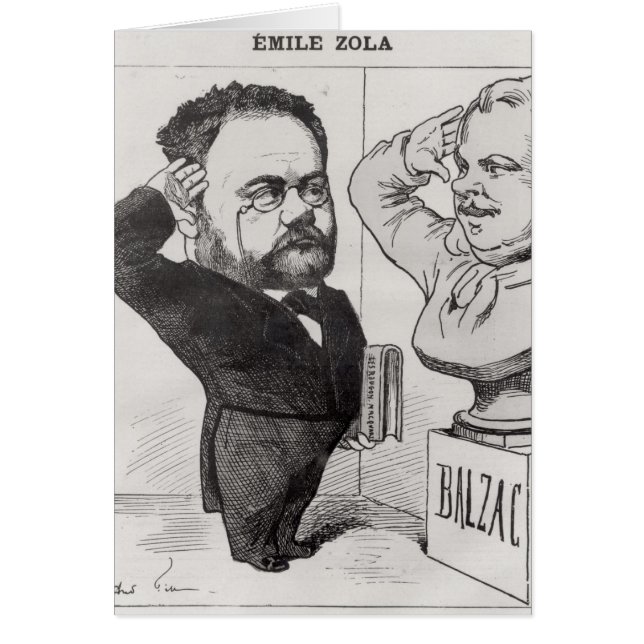 Caricature d'Emile Zola (Devant)
