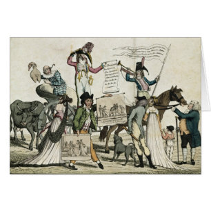 Caricature des charlatans offrant des vaccins