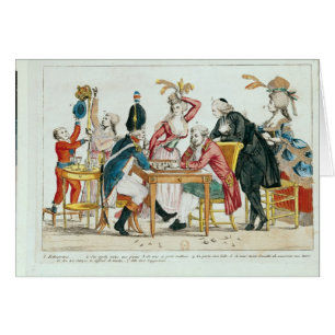 Caricature des échecs de jeu de Louis XVI