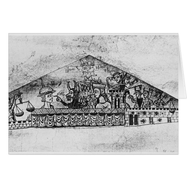 Caricature des juifs anglais, d'un Haggadah (Devant horizontal)