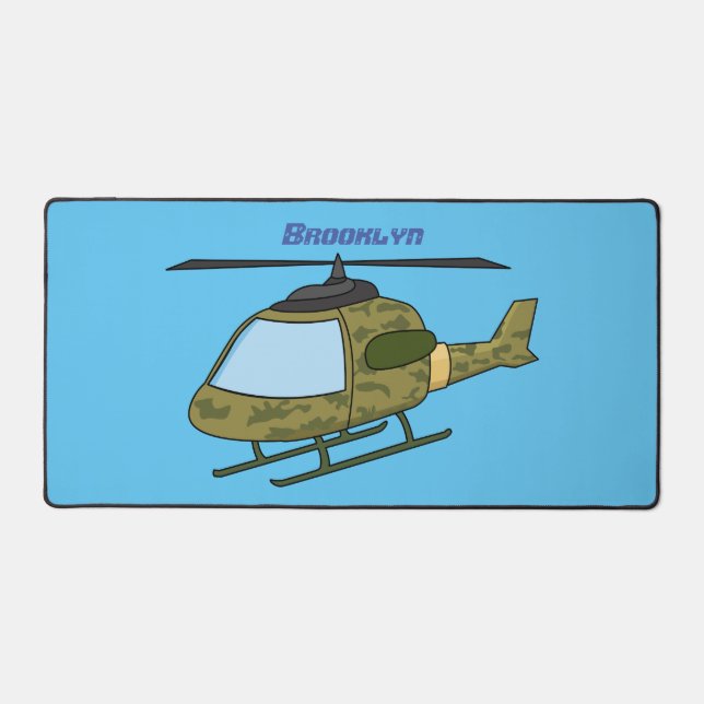 Caricature d'hélicoptère camoflage de l'armée (Recto)