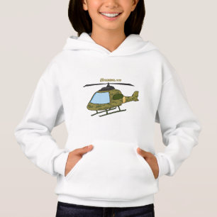 Caricature d'hélicoptère camoflage de l'armée