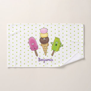 Caricature drôles de glace popsicle dessin animé t