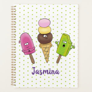 Caricature drôles de glace popsicle dessin animé t