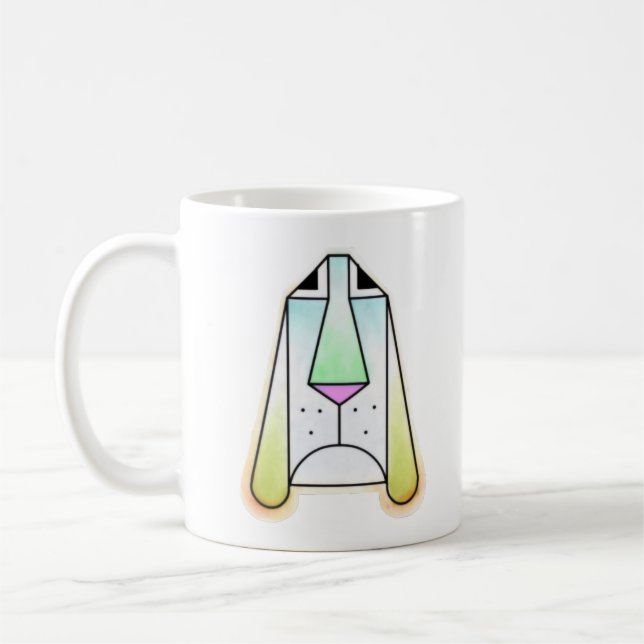 Caricature Droopy Bloodhound Mug (Gauche)