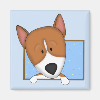 Caricature encadrée Magnet Basenji