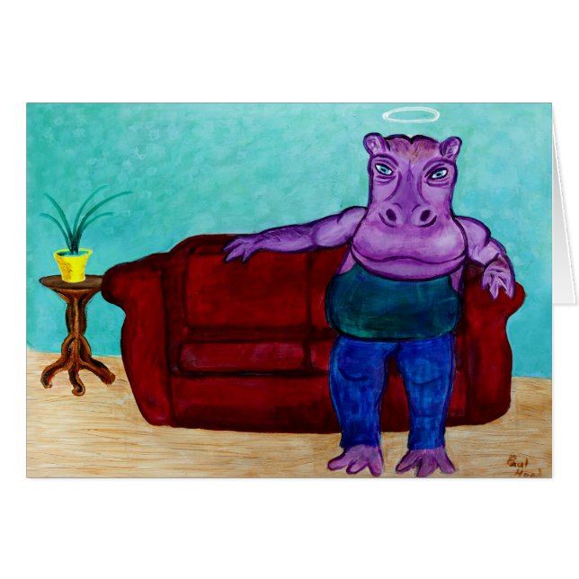 Caricature Hippopotame (Devant horizontal)