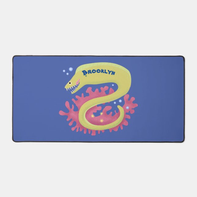 Caricature humoristique murène verte (Recto)