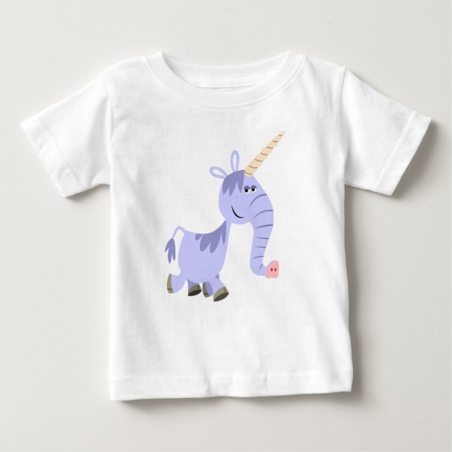 Caricature inhabituelle Unicorn Baby T-shirt (Devant)