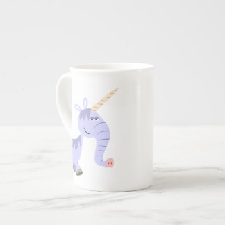 Caricature inhabituelle Unicorn Bone China Mug