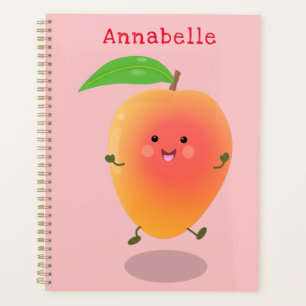 Caricature jaune mangue mignonne