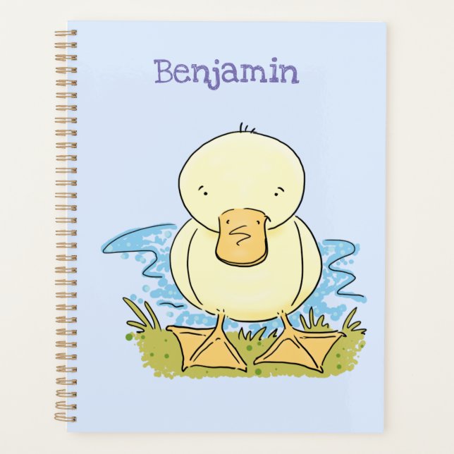 Caricature jaune mignon pour canard bébé (Devant)