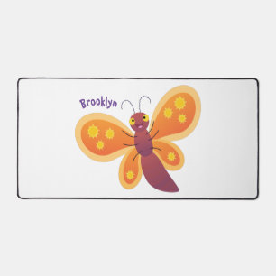Caricature joli papillon orange