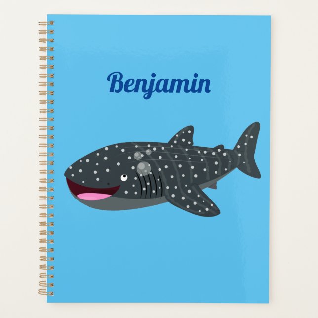 Caricature joli requin baleine joyeux (Devant)
