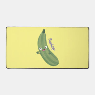 Caricature joyeux de courgettes mignonnes