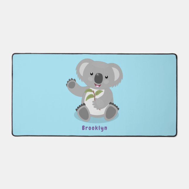 Caricature joyeux koala agitant (Recto)