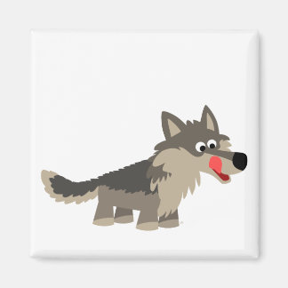 Caricature mignon Aimant Wolf