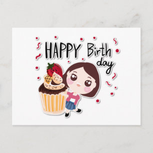Caricature mignonne Cartes postales Anniversaire