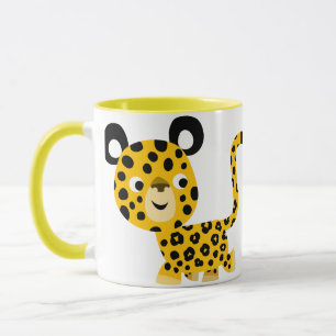Caricature mignonne souriante Leopard Mug