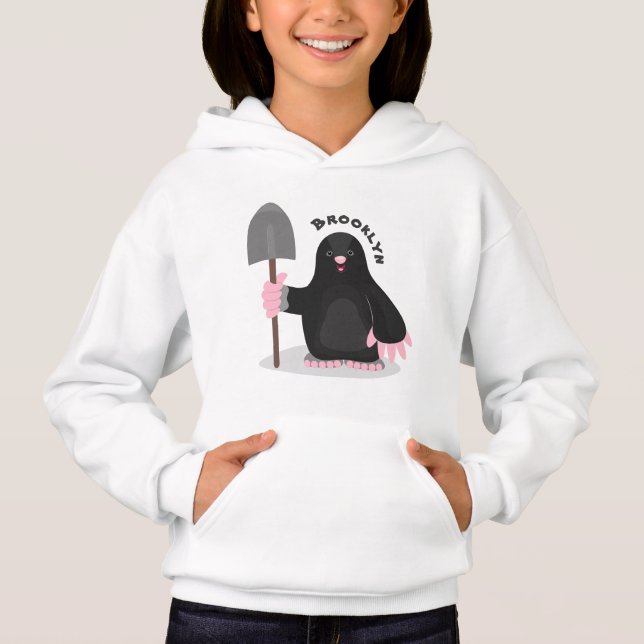 Caricature mole joyeux (Devant)