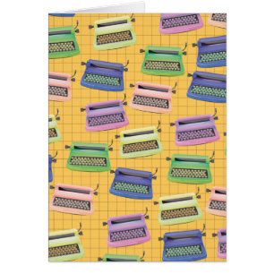 Caricature motif de machines à écrire.