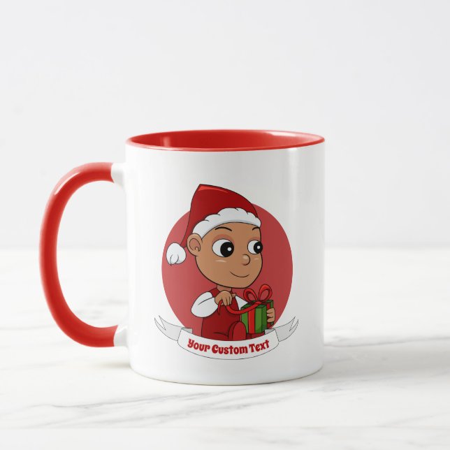 Caricature pour bébé Noël mignon Mug (Gauche)