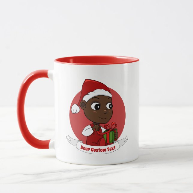 Caricature pour bébé Noël mignon Mug (Gauche)