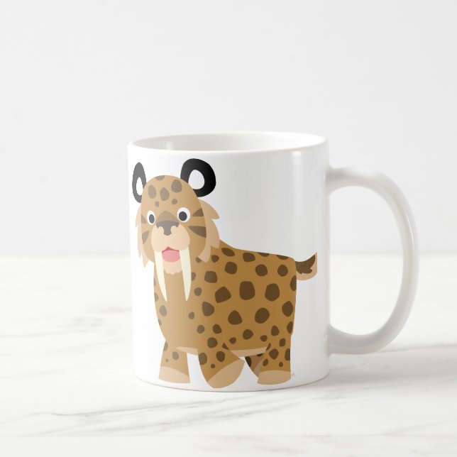 Caricature sympa Smilodon Mug (Droite)