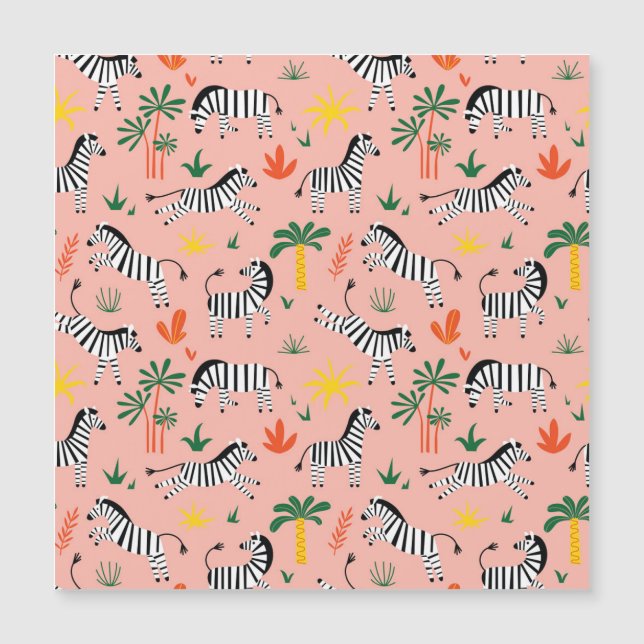 Caricature Zebras Funny Motif sans couture (Devant)