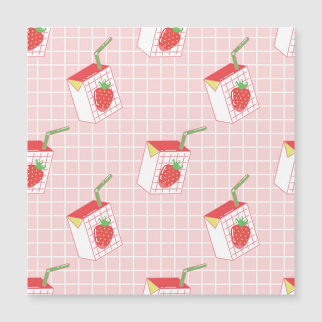 Caricatures de Lait de fraise : Motif (Devant)