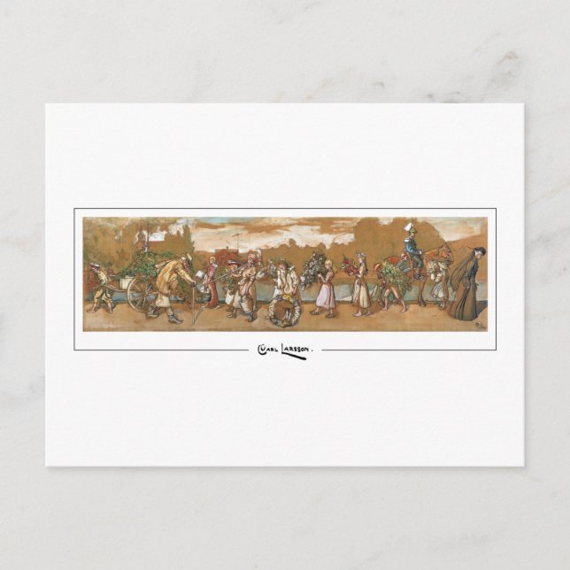 Carl Larsson #89 - Carte postale d'art fin (Devant)