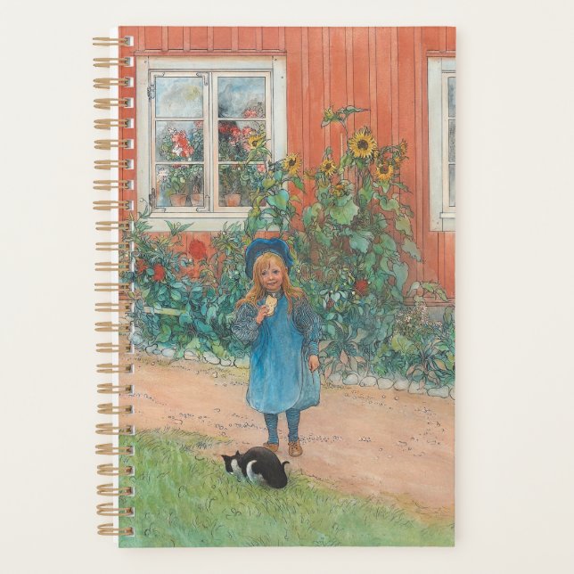 Carl Larsson - Brita Avec Chat (Devant)