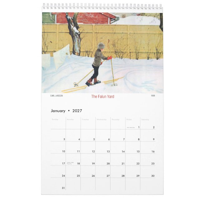 Carl Larsson hors de calendrier des portes 2015 (Jan 2027)