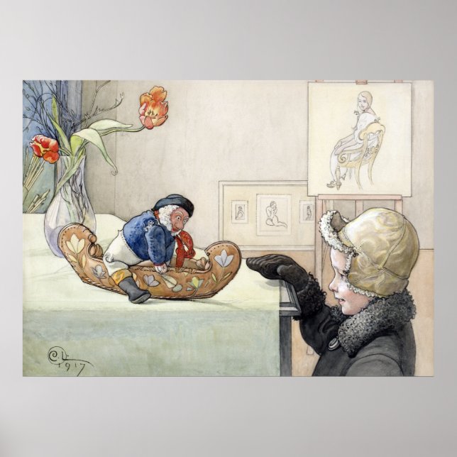 Carl Larsson The Funny Fellow 1917 Poster (Devant)
