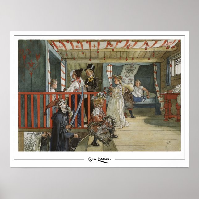 Carl Larsson Zedign Affiche d'art #26 (Devant)