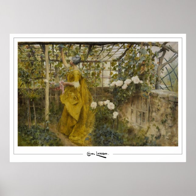 Carl Larsson Zedign Poster d'art #409 (Devant)